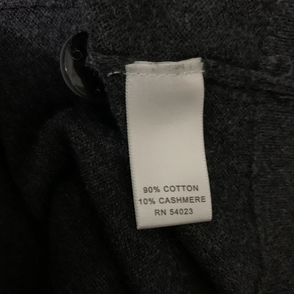 Banana Republic Sweater Large‎ Gray Cashmere Cotton Blend Soft